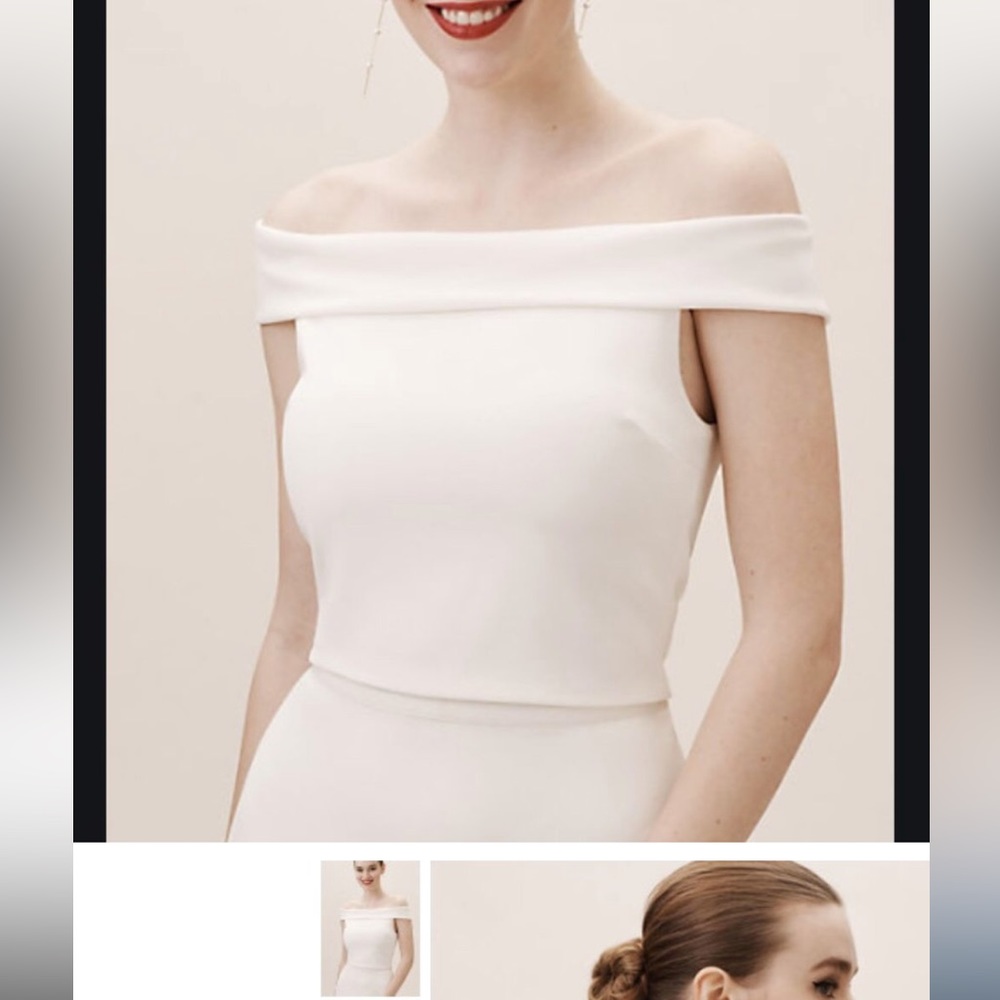 BHLDN Amy Kuschel Off Shoulder Bridal Top